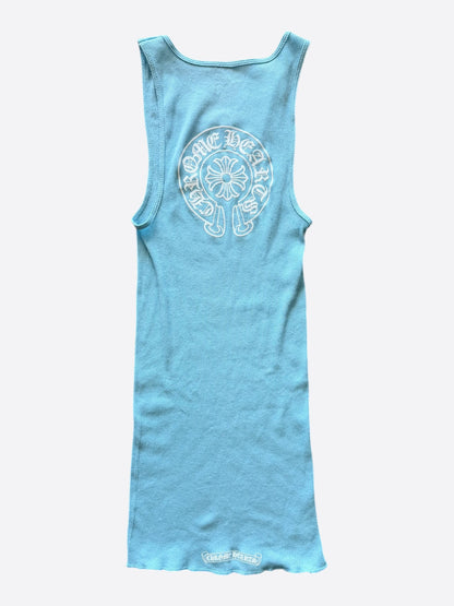Chrome Hearts Blue & White Horseshoe Tank Top