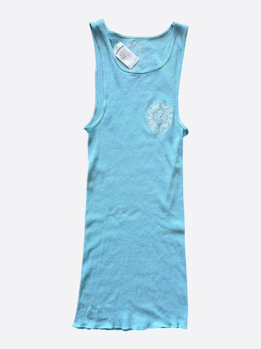 Chrome Hearts Blue & White Horseshoe Tank Top