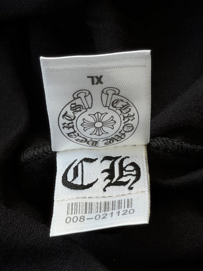 Chrome Hearts Black & White Cross Graphic Longsleeve T-Shirt
