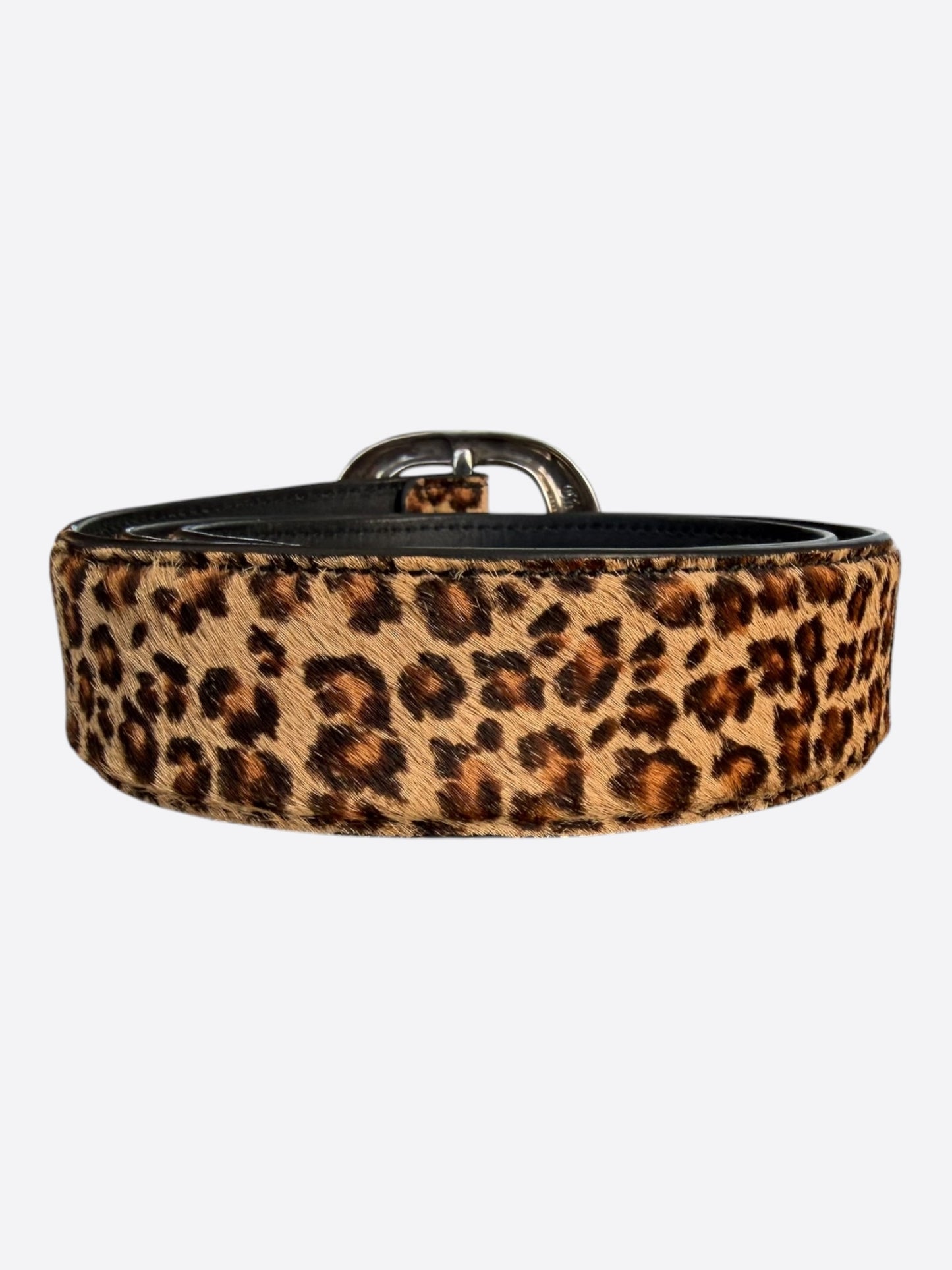 Chrome Hearts Ponyhair Leopard & Silver Gunslinger Belt