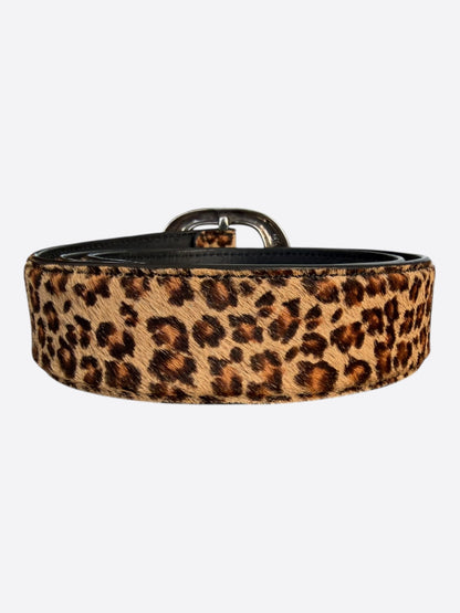 Chrome Hearts Ponyhair Leopard & Silver Gunslinger Belt