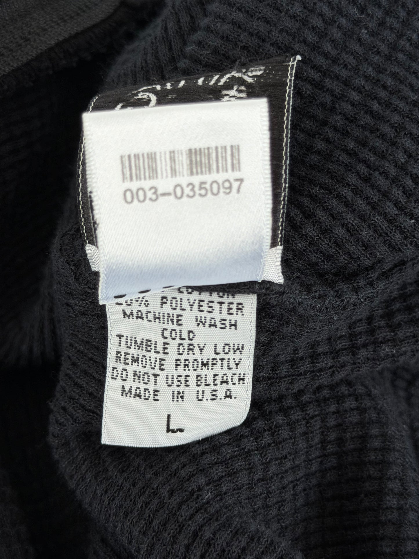 Chrome Hearts Black & Blue Horseshoe Logo Thermal Zip Up Hoodie