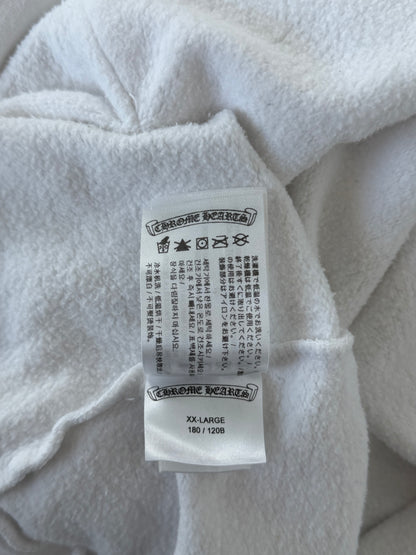 Chrome Hearts Rolling Stones White & Red Horseshoe Logo Hoodie