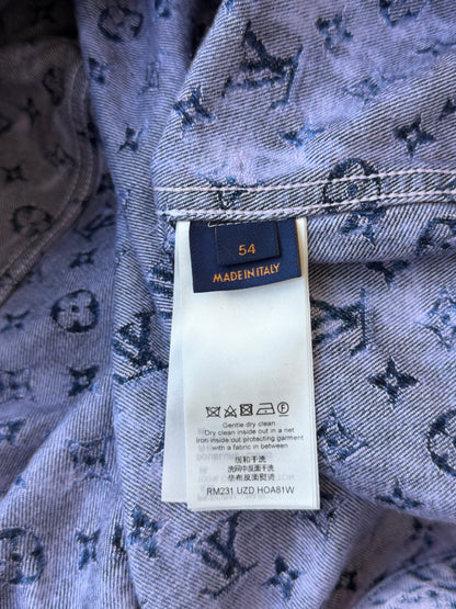 Louis Vuitton Purple & Blue Monogram Denim Jacket