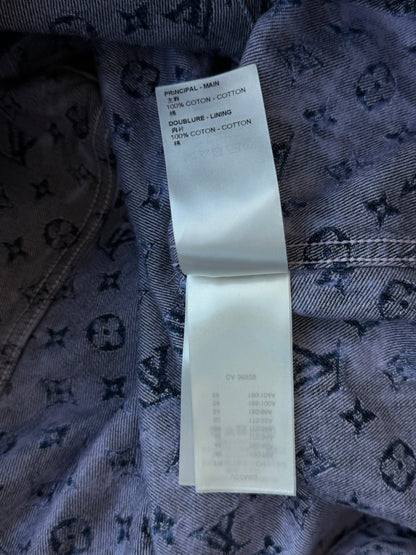 Louis Vuitton Purple & Blue Monogram Denim Jacket