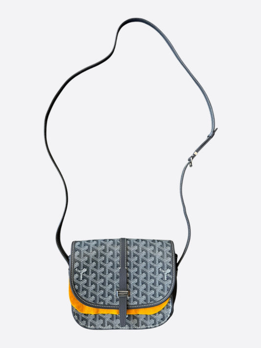Goyard Grey Belvedere PM Messenger Bag