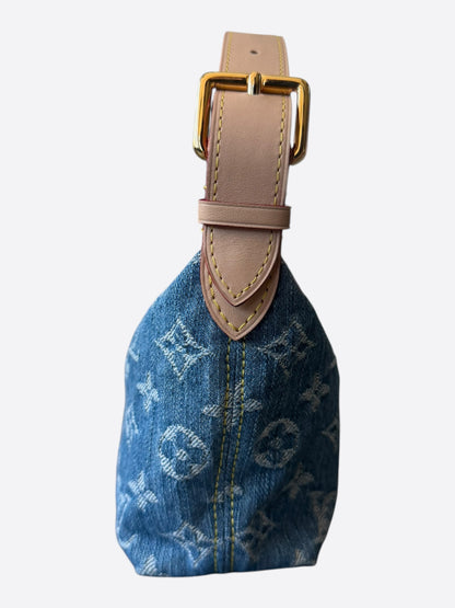 Louis Vuitton Blue Denim Monogram Hills Pochette