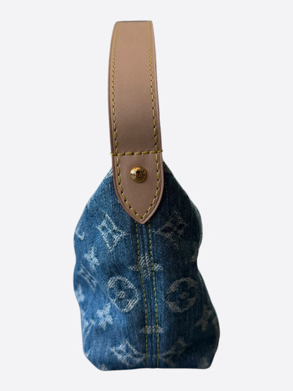 Louis Vuitton Blue Denim Monogram Hills Pochette