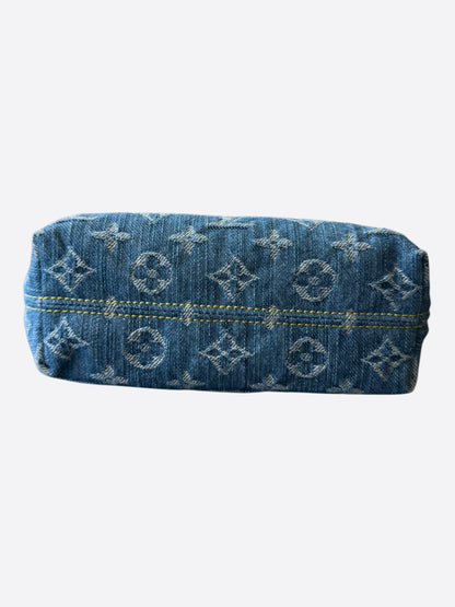 Louis Vuitton Blue Denim Monogram Hills Pochette