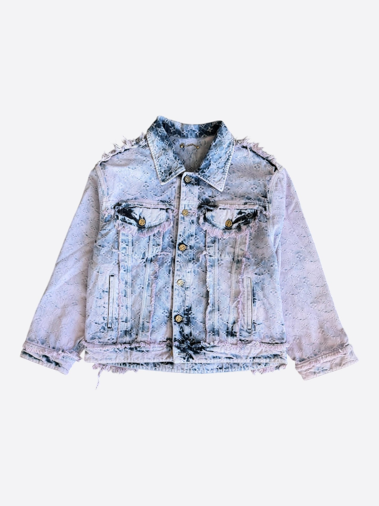 Louis Vuitton Purple & Blue Monogram Denim Jacket