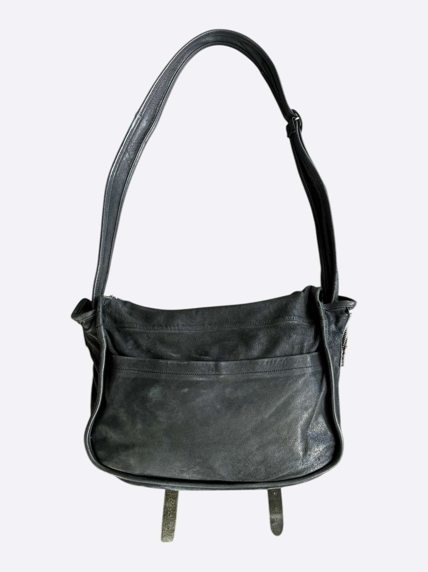 Chrome Hearts Black & Silver Gunslinger Messenger Bag