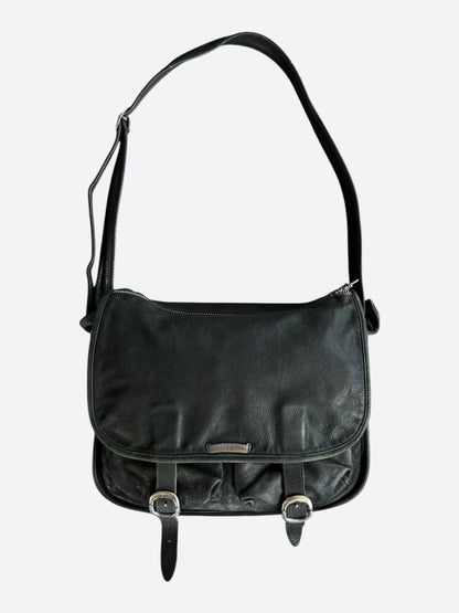 Chrome Hearts Black & Silver Gunslinger Messenger Bag
