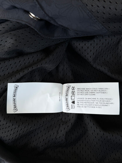 Chrome Hearts Black Cross Jacquard Eyechart Coach Jacket