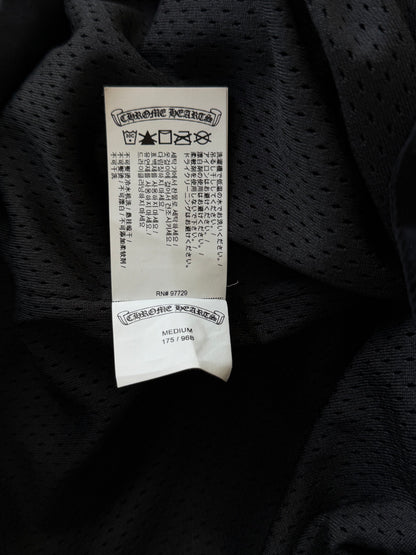 Chrome Hearts Black Cross Jacquard Eyechart Coach Jacket