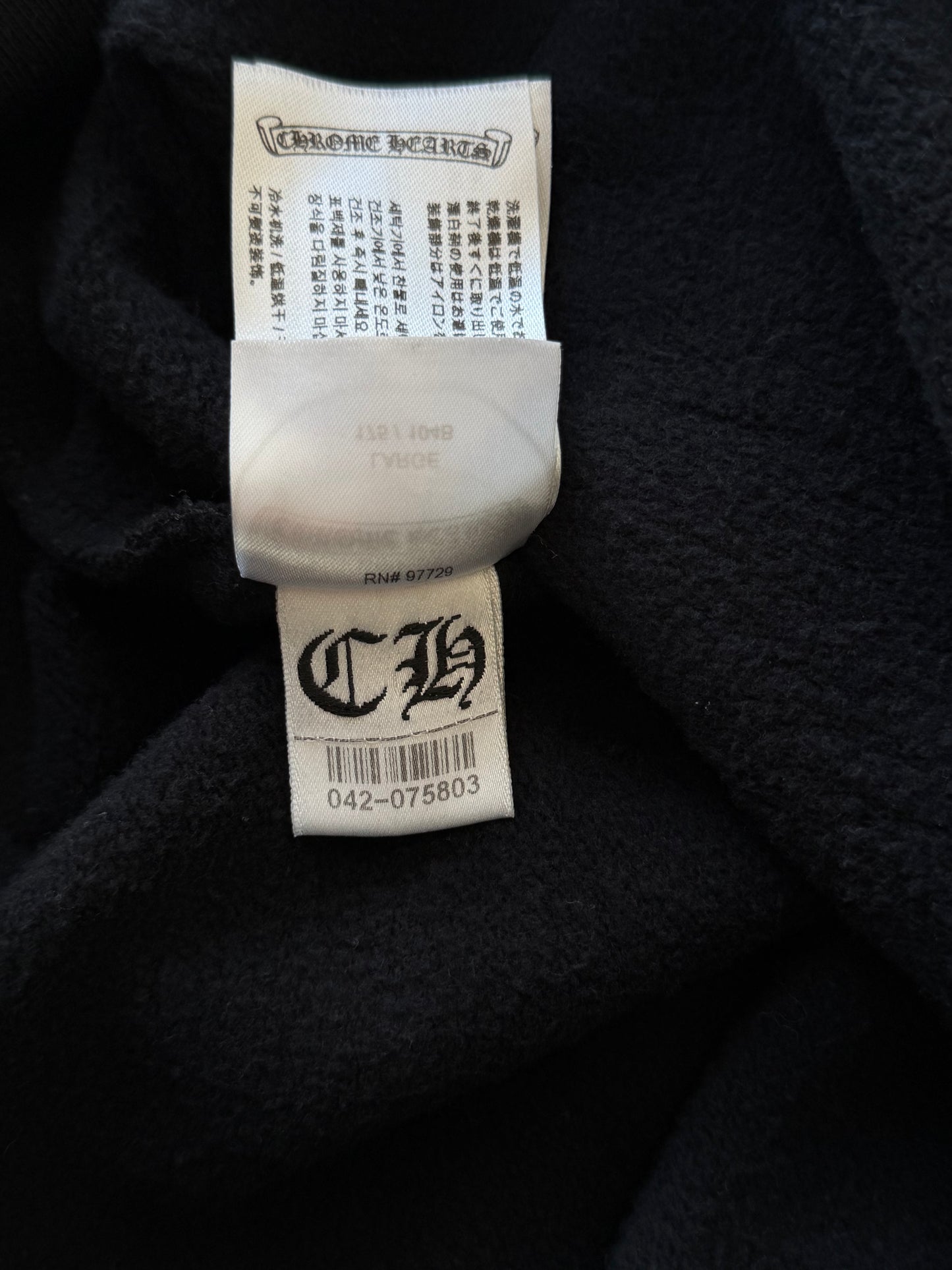 Chrome Hearts Black, White & Pink Deadly Doll Zip Up Hoodie