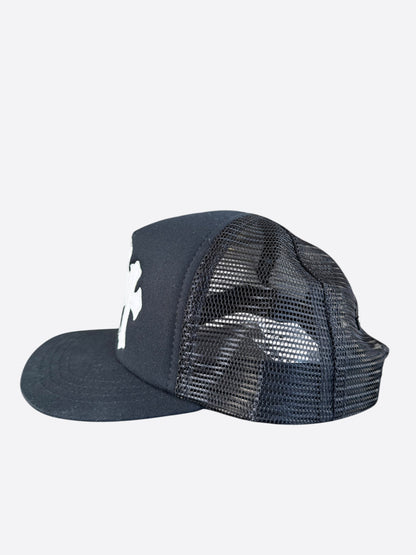 Chrome Hearts Black & White Triple Cross Patch Trucker Hat