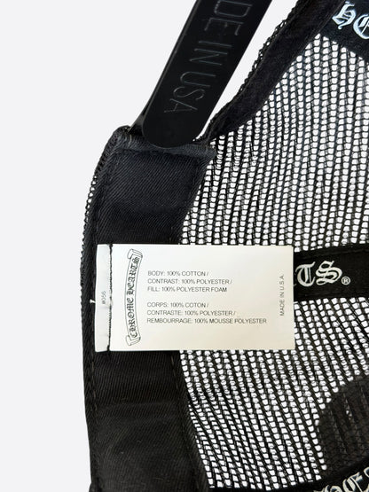 Chrome Hearts Black & White F**K Trucker Hat