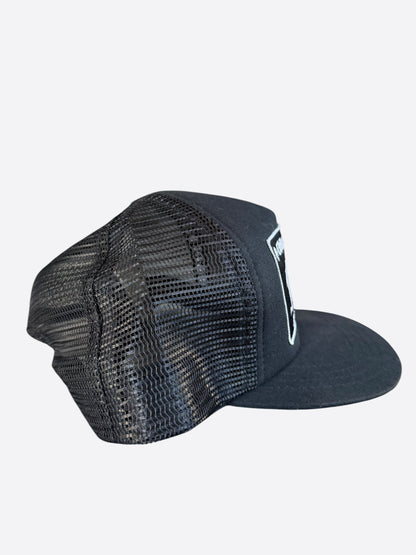Chrome Hearts Black & White F**K Trucker Hat
