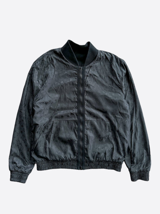 Louis Vuitton Black Monogram Reversible Bomber Jacket