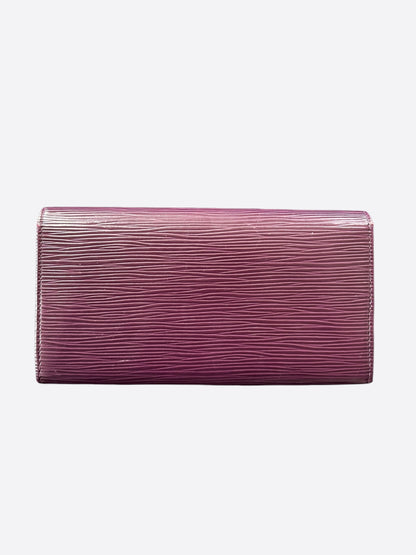 Louis Vuitton Purple EPI Long Wallet