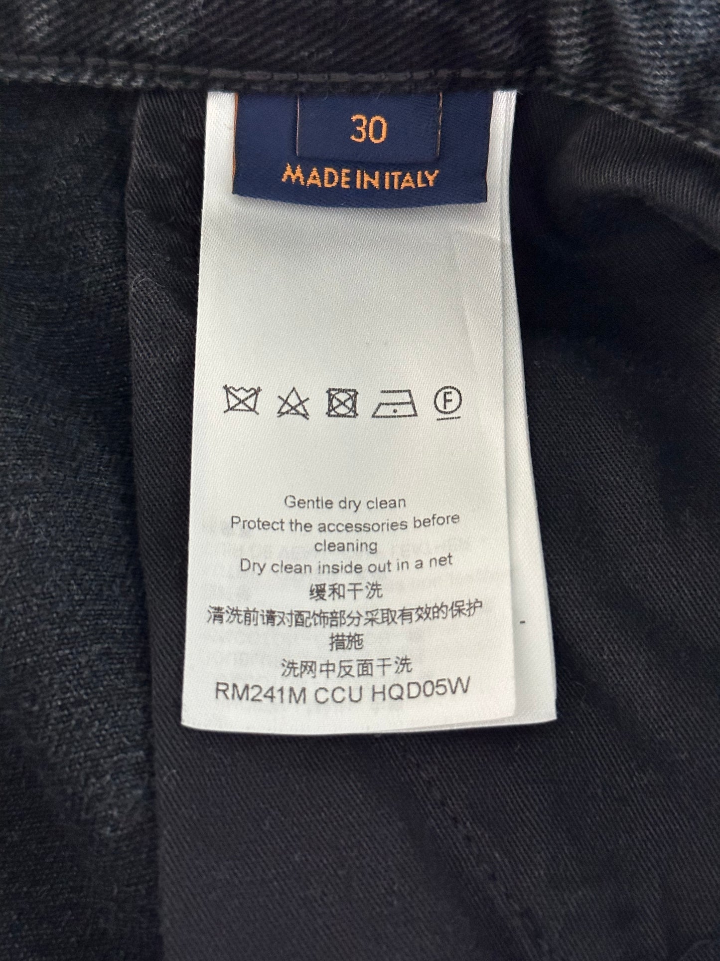 Louis Vuitton Black Monogram Workwear Pants
