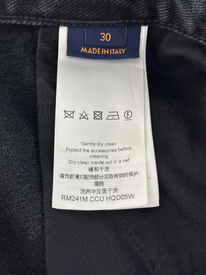 Louis Vuitton Black Monogram Workwear Pants