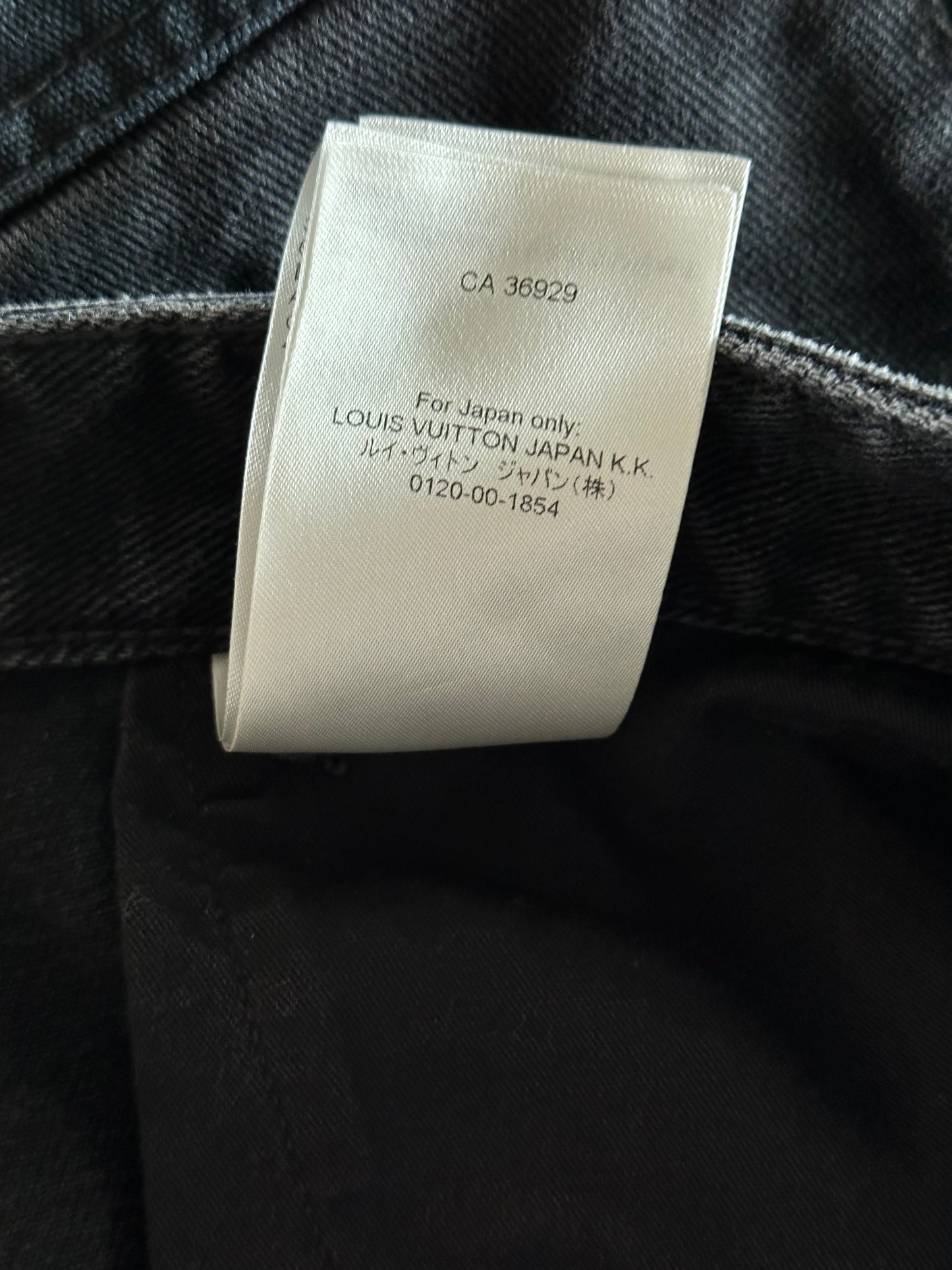 Louis Vuitton Black Monogram Workwear Pants