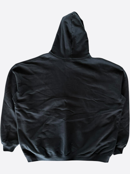 Balenciaga Black, White & Red Gymwear Logo Hoodie