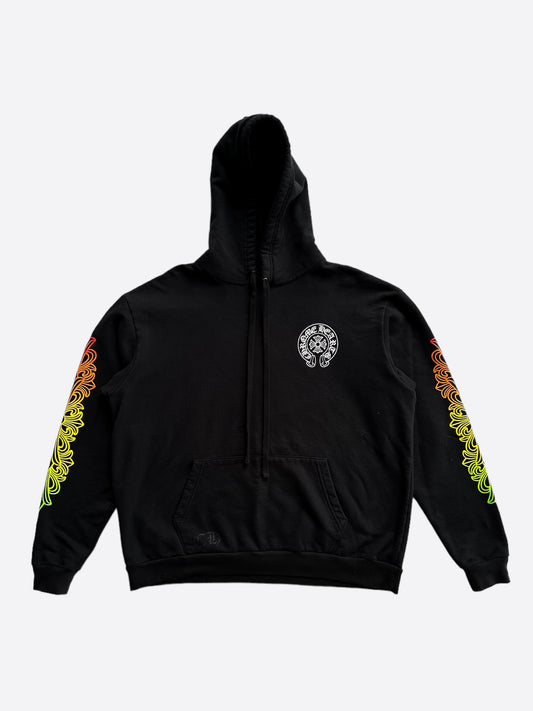 Chrome Hearts Black Gradient Circle Logo Hoodie