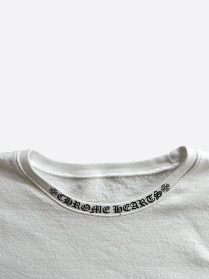 Chrome Hearts White & Black Neck Logo Sweater