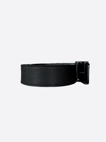 Louis Vuitton Black Taigarama Initiales Belt