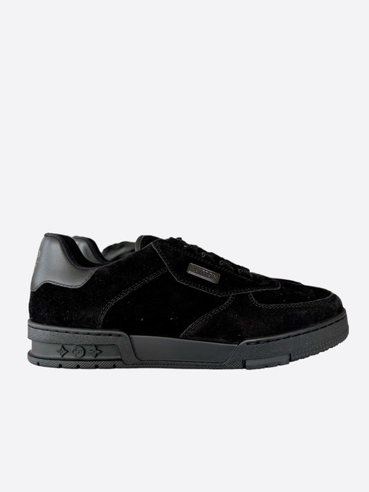 Louis Vuitton Black Suede Employee Exclusive Trainers