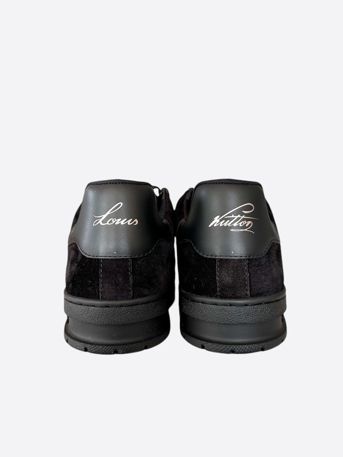 Louis Vuitton Black Suede Employee Exclusive Trainers