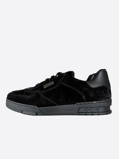 Louis Vuitton Black Suede Employee Exclusive Trainers