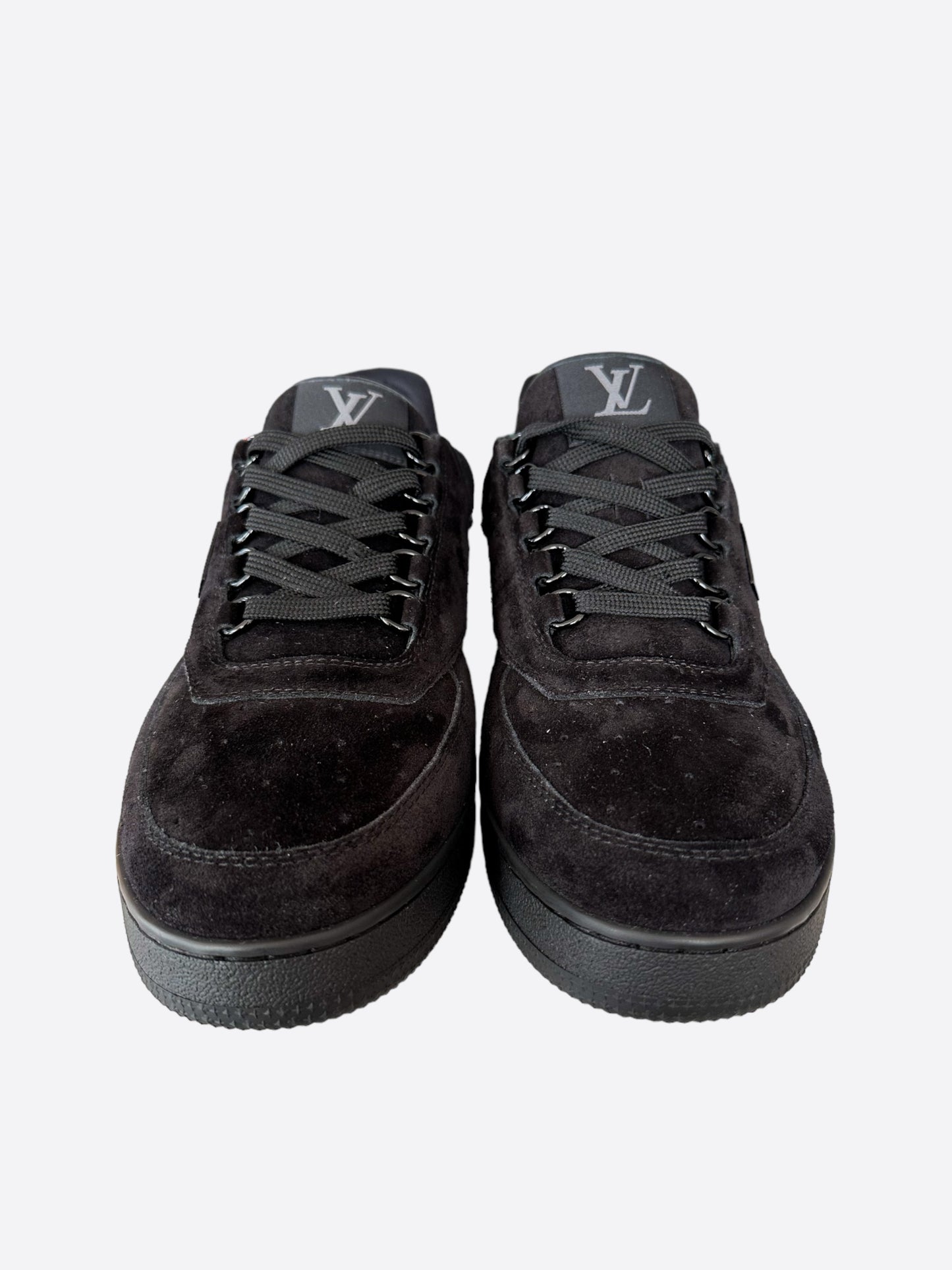 Louis Vuitton Black Suede Employee Exclusive Trainers