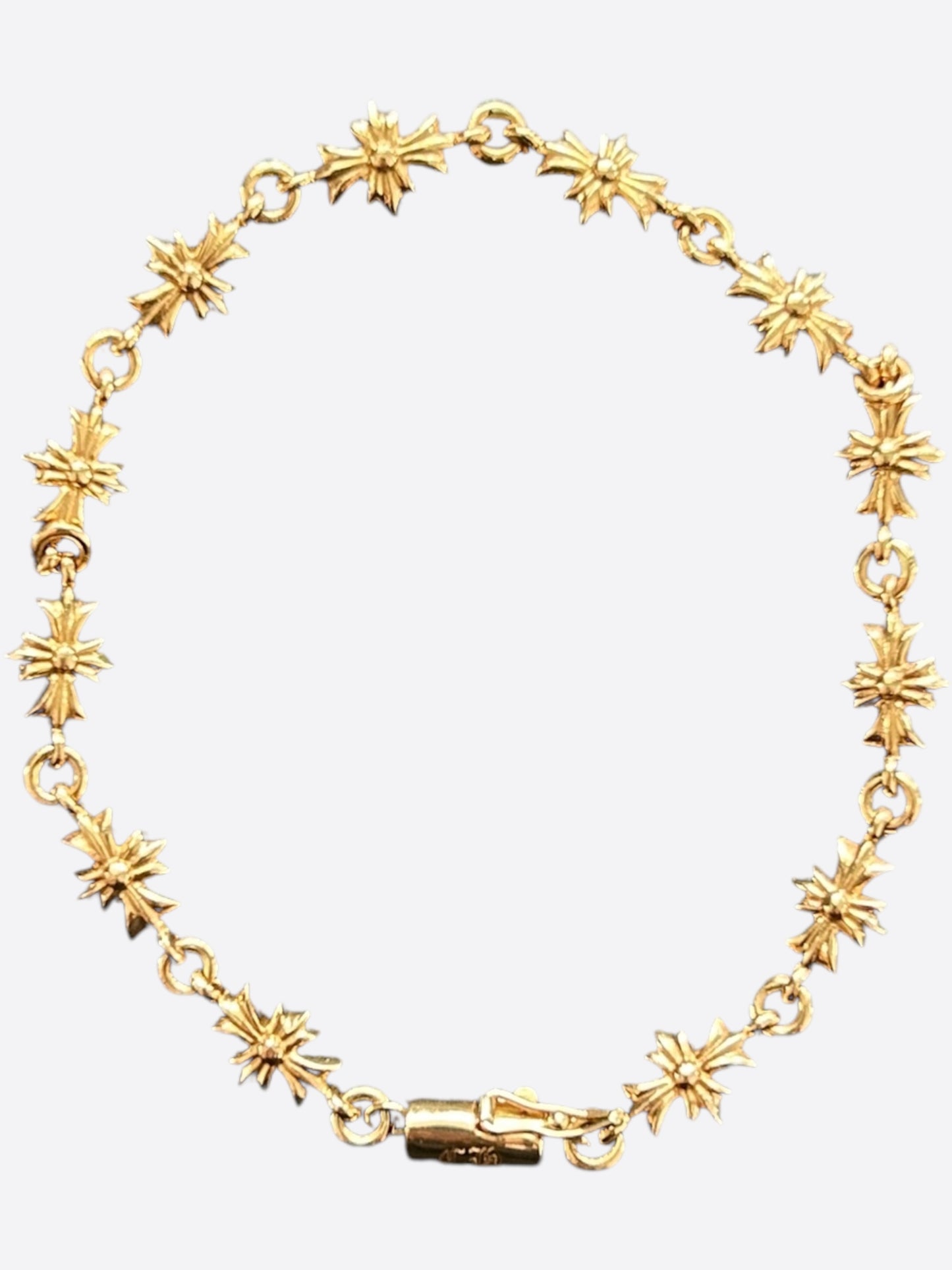 Chrome Hearts 22K Yellow Gold Tiny-E Bracelet
