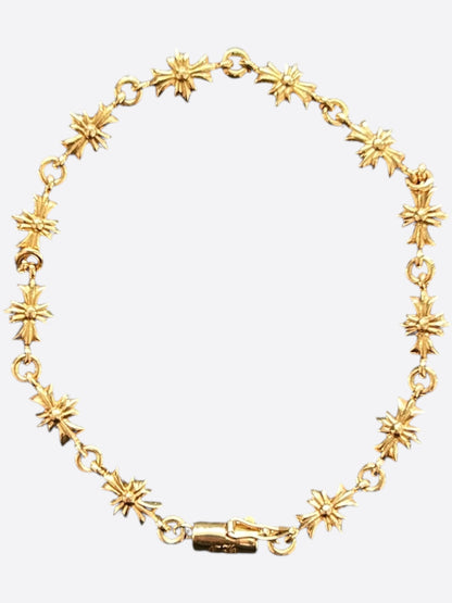 Chrome Hearts 22K Yellow Gold Tiny-E Bracelet
