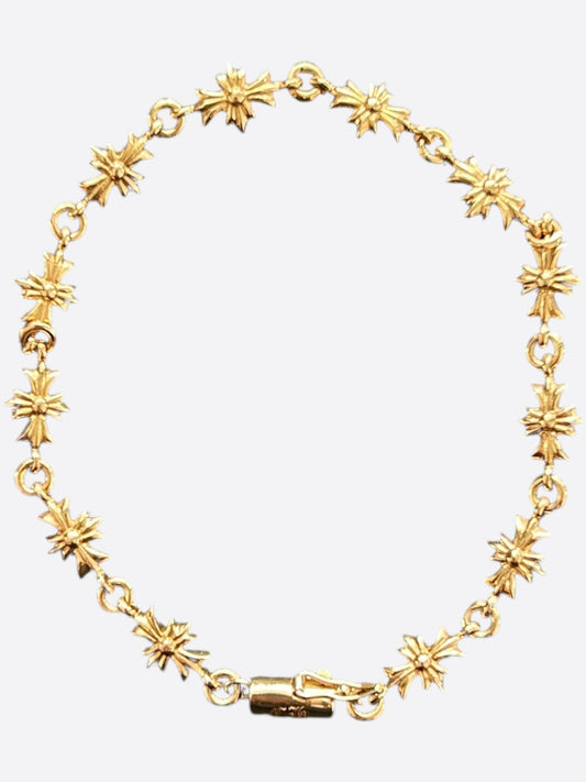 Chrome Hearts 22K Yellow Gold Tiny-E Bracelet