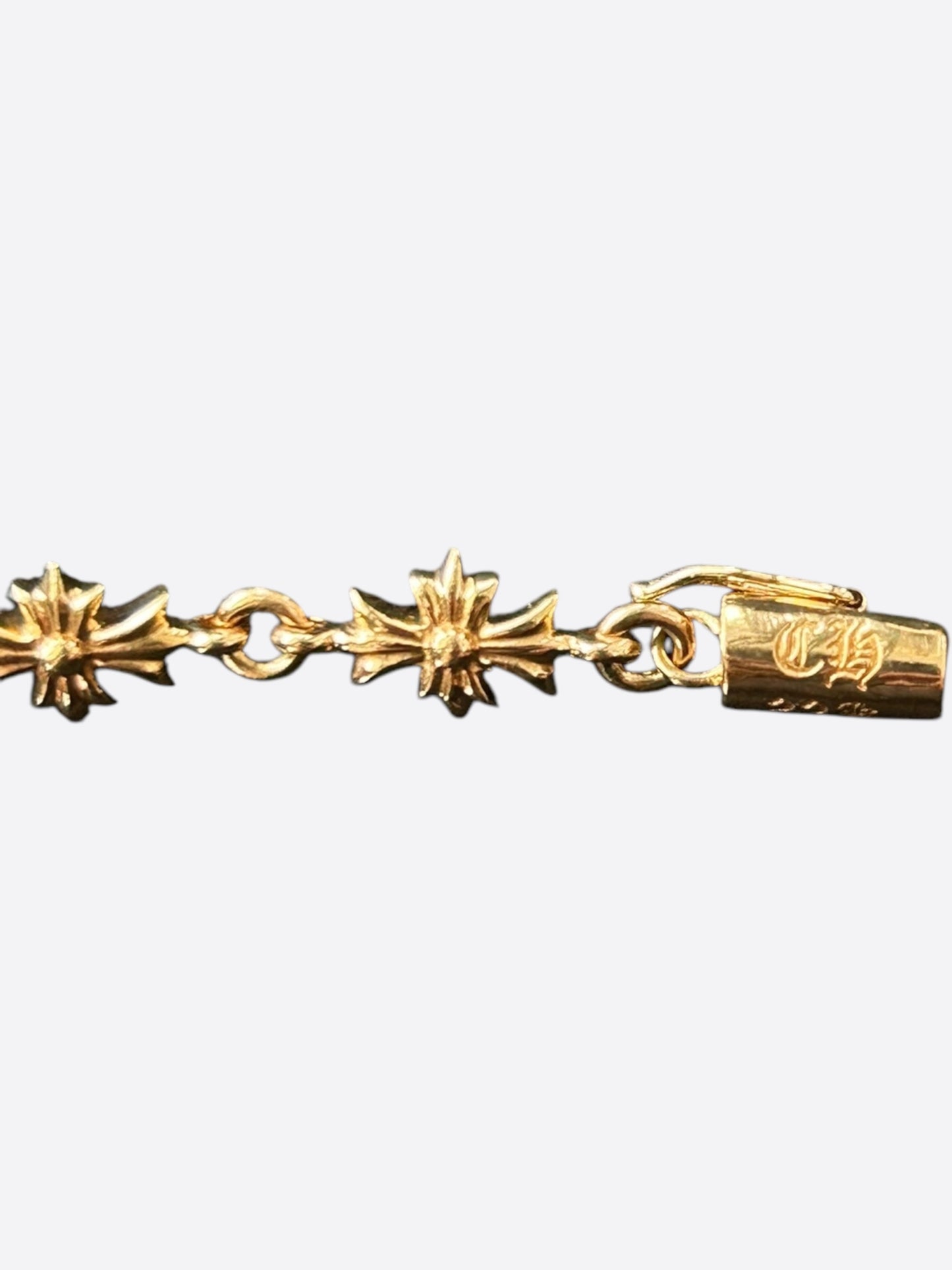 Chrome Hearts 22K Yellow Gold Tiny-E Bracelet