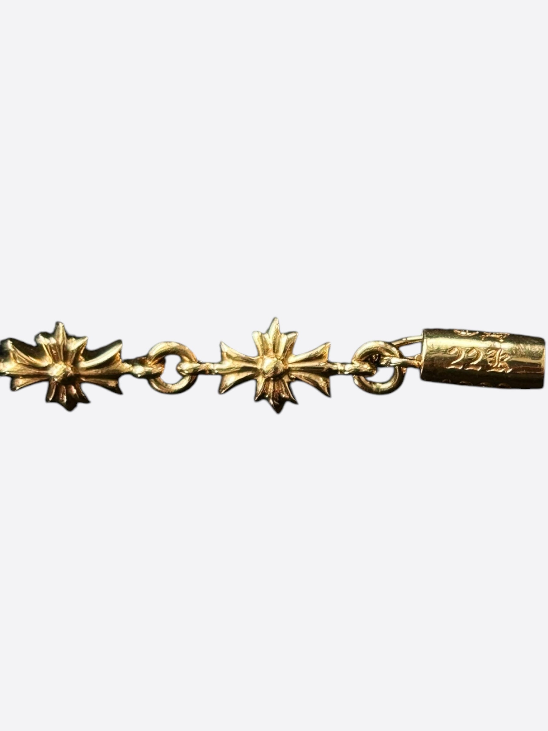 Chrome Hearts 22K Yellow Gold Tiny-E Bracelet – Savonches