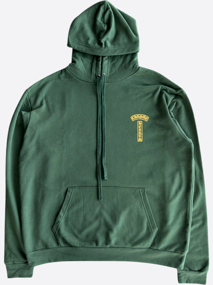 Chrome Hearts Green & Yellow T-Bar Logo Hoodie