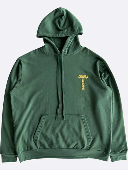 Chrome Hearts Green & Yellow T-Bar Logo Hoodie