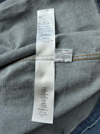 Dior Kenny Scharf Blue & Black Embroidered Logo Denim Jacket