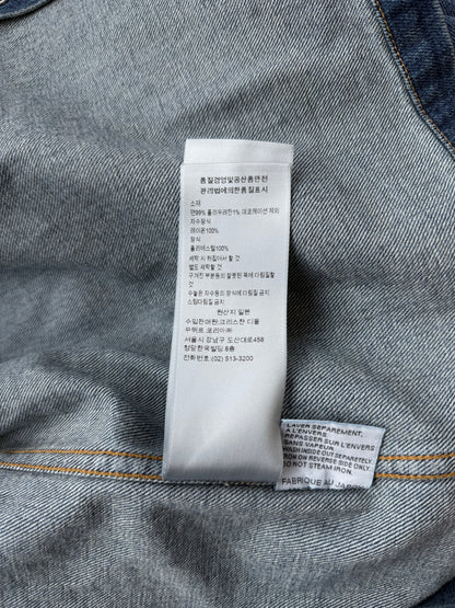 Dior Kenny Scharf Blue & Black Embroidered Logo Denim Jacket