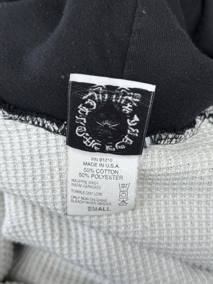 Chrome Hearts Black Horseshoe Logo Thermal Hoodie