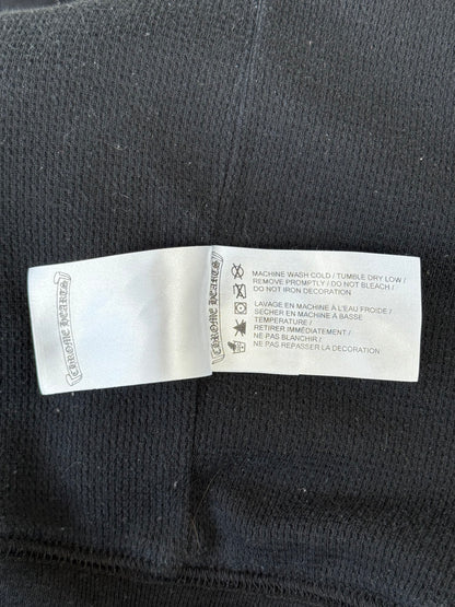 Chrome Hearts Black USA Flag Thermal Zip Up Hoodie