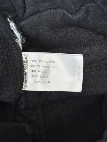 Chrome Hearts Black & White Horseshoe Logo Sweatpants