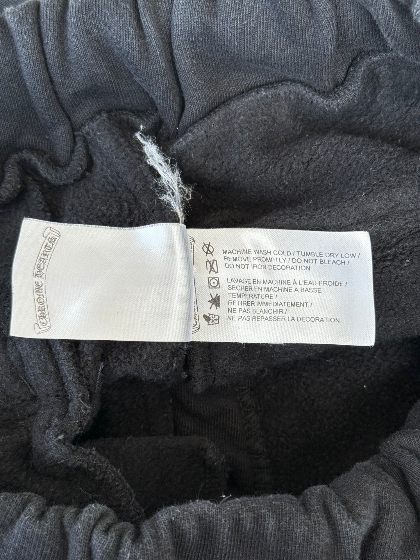Chrome Hearts Black & White Horseshoe Logo Thermal Sweatpants