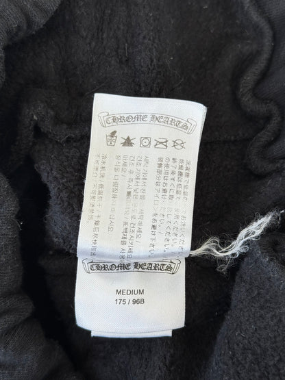 Chrome Hearts Black & White Horseshoe Logo Sweatpants