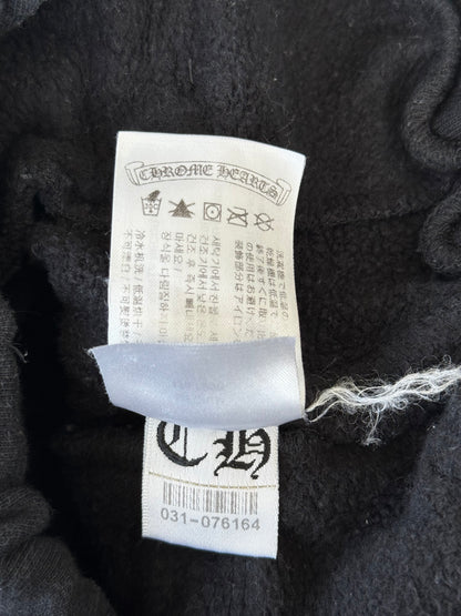 Chrome Hearts Black & White Horseshoe Logo Sweatpants